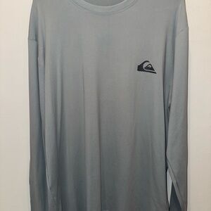 Quiksilver Men's Gray Long Sleeve Everyday Surf Tee